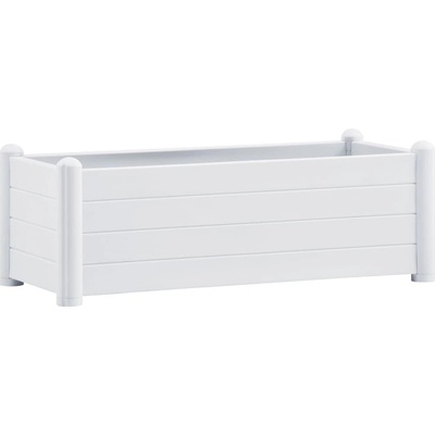 vidaXL květináč 313975 bílý 100x43x35 cm