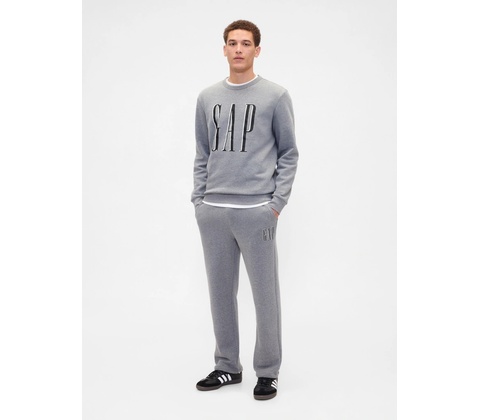 Gap tepláky s logom sivá