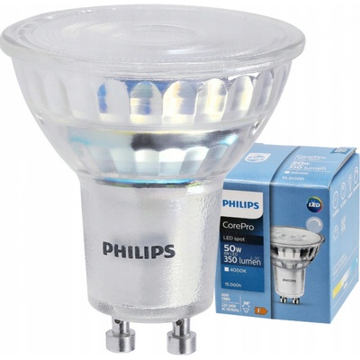 Philips LED žiarovka GU10 4W 350 Lm 36° neutrálna biela CorePro Premium