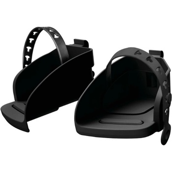 POLISPORT Opierky na nohy + popruhy Groovy čierne