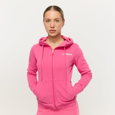 GymBeam Дамски суичър с цип Limitless Dragonfruit XL