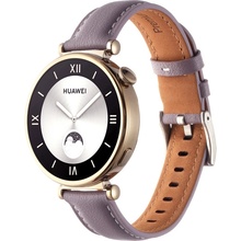 PROTEMIO LEATHER Kožený řemínek pro Huawei Watch GT 4 41mm fialový 67792