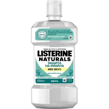 LISTERINE Вода за уста за защита на емайла Listerine Naturals 500 мл