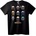 NOONEBRAND Тениска Mandalorian Шлемове - 2XL, Black