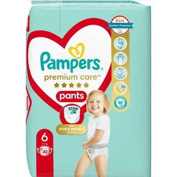 Pampers Пелени гащи Pampers Premium Care - Размер 6, 15+ kg, 42 броя (1100017435)