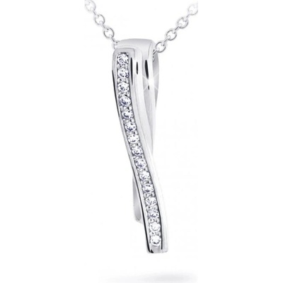 Cutie Jewellery prívesok z bieleho zlata so zirkónmi Z6301 2880 40 10 X 2