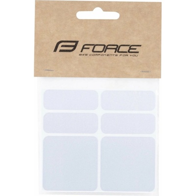 Force reflexné nálepky - sada, strieborné, 6 ks