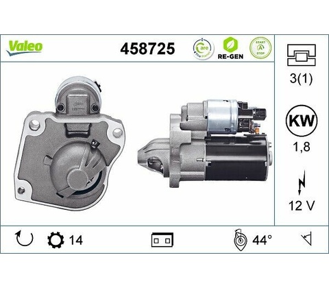 Startér VALEO 458725