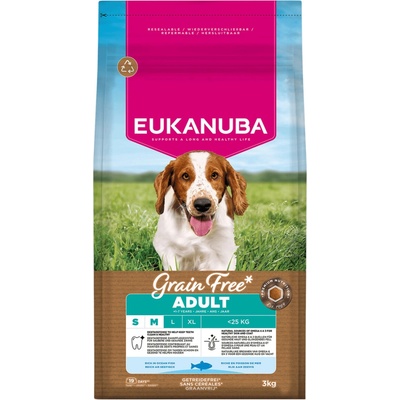 Eukanuba Grain Free Adult Small & Medium rich in Ocean Fish 3 kg