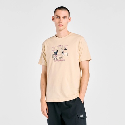 New Balance pánské tričko MT61Y0XJABC béžové