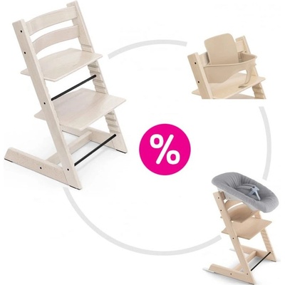 Stokke Tripp Trapp + novorozenecká sada + Baby set Natural