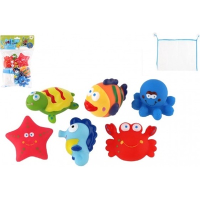 Teddies Zvieratká do vane gumové 6 ks 12m+