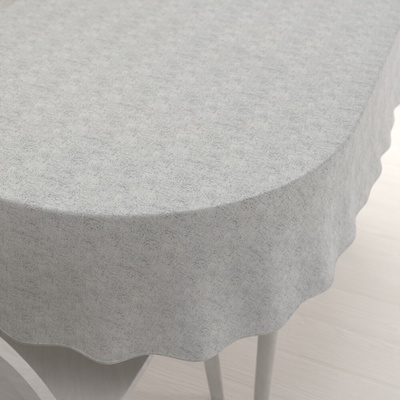 Biante Dekoračný oválny obrus PML-118 Sivá režná 50x100 cm