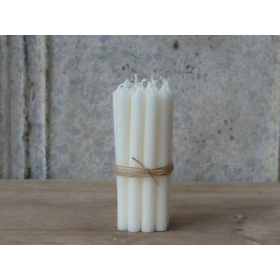 Perlová úzká svíčka Taper Mother of pearl - Ø 1,2 *13cm / 2.5h - Chic Antique