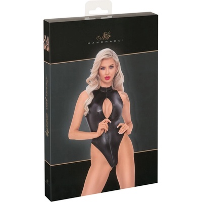 Noir - snakeskin bodysuit black