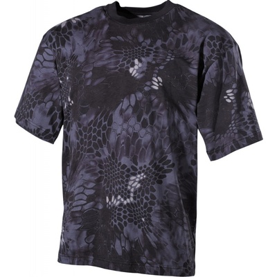 Tričko maskáčové krátky rukáv Snake black