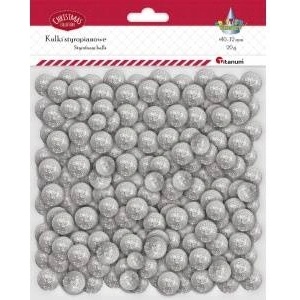 TITANUM Styrofoam balls mix silver 20g