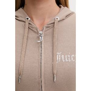 Juicy Couture суичър с цип дамски с памук OOLA HOODIE (JCWAS126306)
