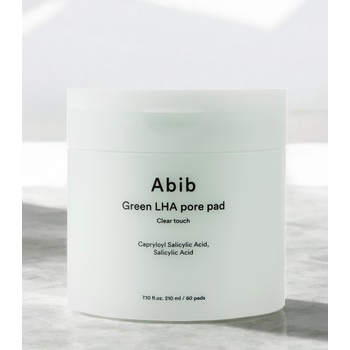 Abib Green LHA Pore Pad Clear Touch čisticí polštářky na obličej 210 ml/60 ks