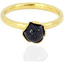 Foxette Prsten z chirurgické oceli Gold Stone JF 0256