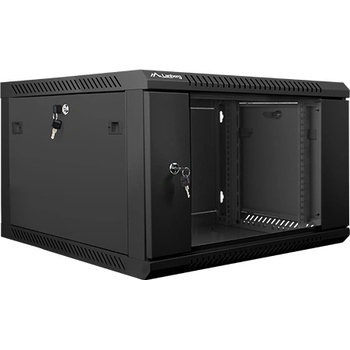 Lanberg rack cabinet 19 wall-mount 6U / 600x600 for self-assembly (flat pack) black (WF01-6606-10B)