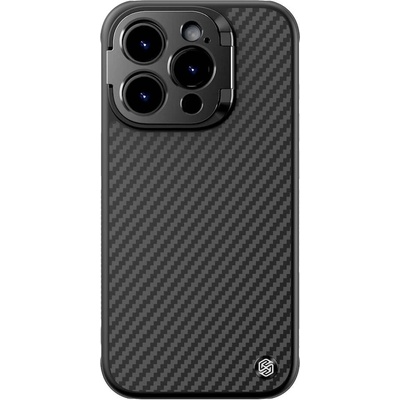 Nillkin CarboProp Aramid MagSafe Case - хибриден удароустойчив кевларен кейс с MagSafe за iPhone 15 Pro Max (черен)