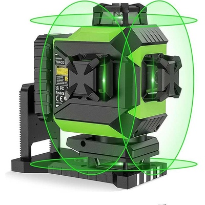 Huepar Нивелир лазерен Huepar 704CG, 40/60 м, зелен лъч, 16 проекции (UNI-01012816)