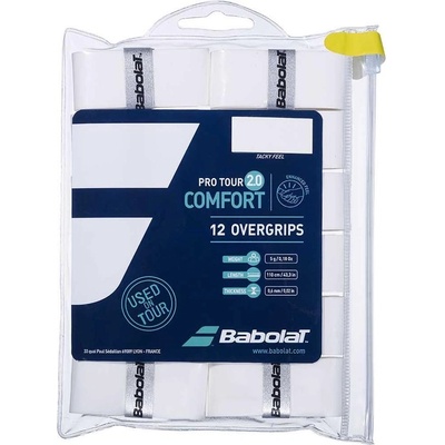 Babolat Грипове Babolat PRO TOUR 2.0 x12 - white (654014 -101)