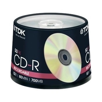 TDK CD-R 700MB 52x, 100ks