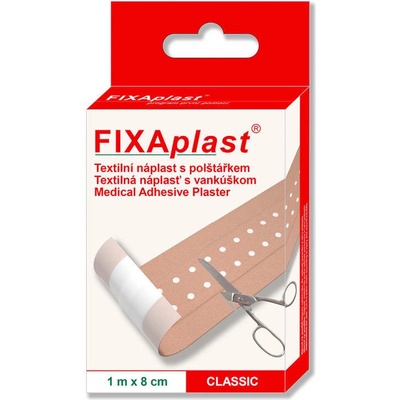 Fixaplast Classic náplasť s vankúšikom 1 m x 8 cm