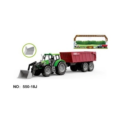 Alltoys Traktor farmársky zelený s prívesom