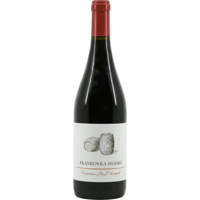 Vinárstvo J&J Knápek Frankovka modrá 2019 13% 0,75 l ( čistá fľaša )