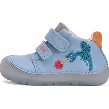 detské chlapčenské kožené topánky Barefoot D.D.step Sky blue S073-51696
