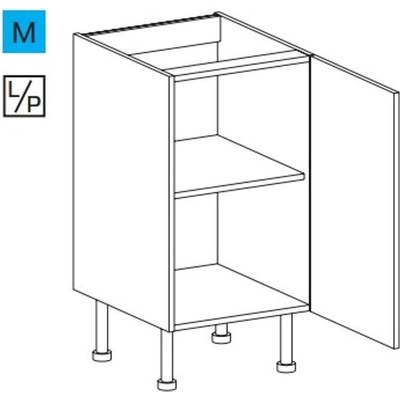 EBS ES451DLPB Skříňka spodní 45 cm, bílá lesk 1 set – Zboží Dáma EBS ES451DLPB Skříňka spodní 45 cm, bílá lesk 1 set – Zboží Dáma