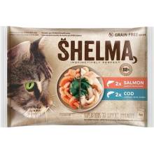 Shelma s lososem s treskou 4 x 85 g