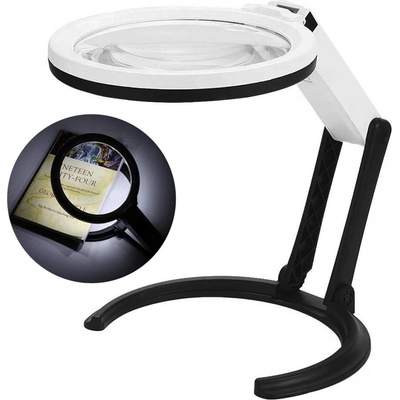 BrightEye MG3B-1D lupa na čítanie s 10 LED 138 mm 1,8x 25 mm 2,5x