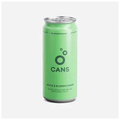 Cans Sycená voda s příchutí jablka a bezinky 12 x 330 ml