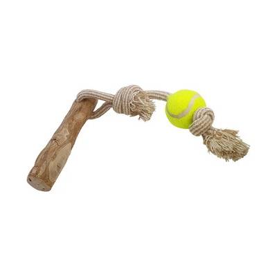 Nobby tyčka z kávového dřeva s tenisákem L 23 cm