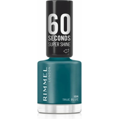 Rimmel 60 Seconds Super Shine lak na nechty odtieň 104 True Blue 8 ml
