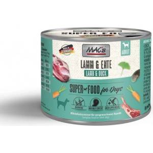 MAC's Mac’s Dog Adult, консерва за пораснали кучета, БЕЗ ЗЪРНО, с агне и патица (мин. 70% месо), 200 гр - Германия - 939VE