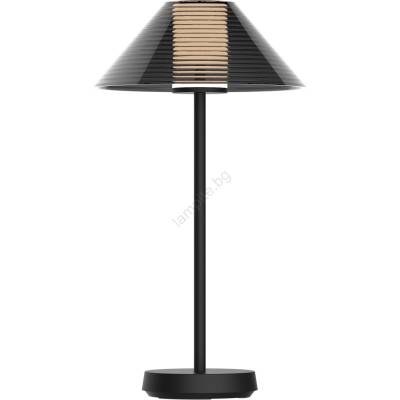 Polux LED Димируема настолна лампа SERENGETI LED/3, 4W/5V USB 3600 mAh IP44 черен (SA2230)