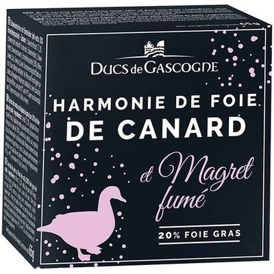 Ducs de Gascogne HARMONIE Z KACHNÍCH FOIE GRAS 20% S UZENÝMI KACHNÍMI PRSY, 65 g
