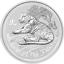 Perth Mint Stříbrná mince Rok Tygra Lunar II 2 Oz