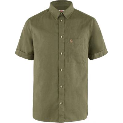 Fjällräven Мъжка риза с копчета Fjällräven Övik Travel Shirt S/S Shirt - Green - размер M (033-1473-0213)