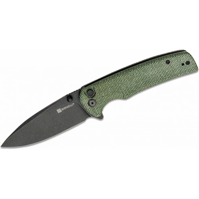 SENCUT Sachse Green Micarta/Black Stonewashed 9Cr18MoV S21007-2