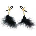 Virgite Щипки за зърна с пух Nipple Clamps Jewels