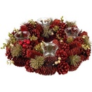 MagicHome Veniec červený adventný 37 x 9 cm