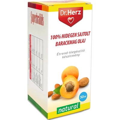 Dr.Herz Olej z marhuľových jadier za studena lisovaný 50 ml