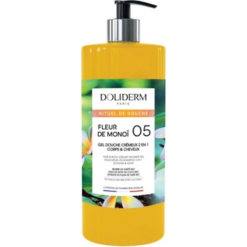 Doliderm Душ гел 2 в 1 Fleur de Monoi 05, 1000 ml