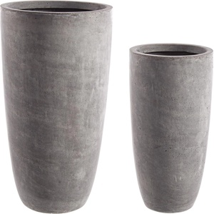 Bizzotto ДЕКОРАТИВНА САКСИЯ 2БР. cement СИВА (0790560)